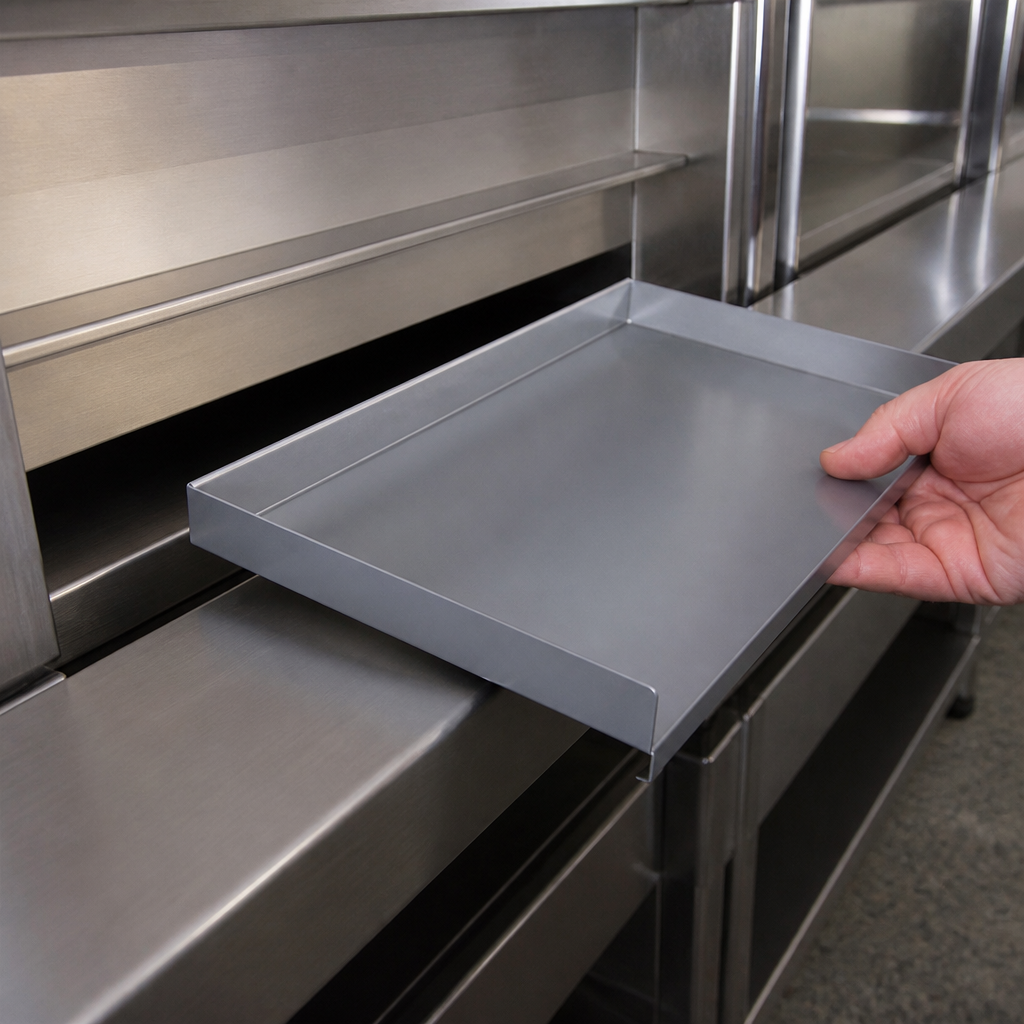 Commercial Modular Bar Shelf 1085mm in stainless steel