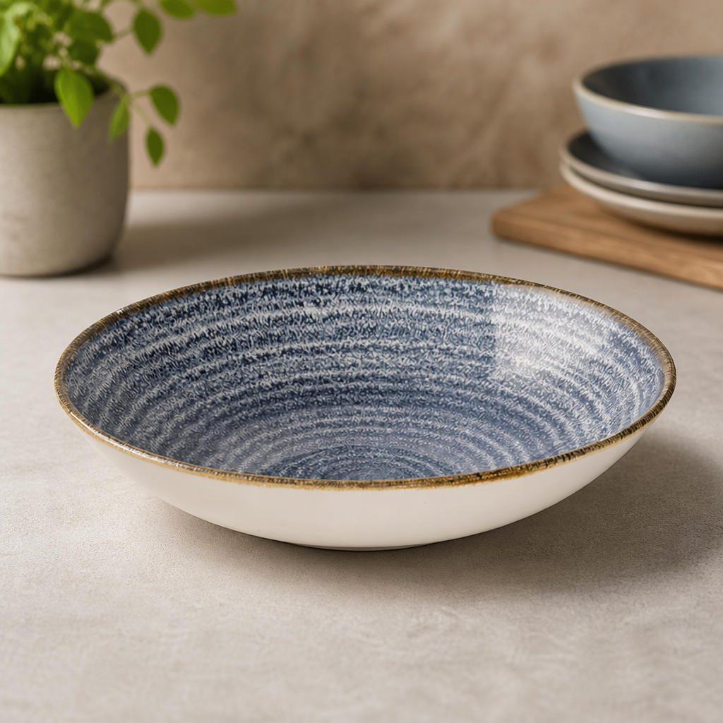 Commercial Coupe Bowls Slate Blue 182mm - 12 Pack