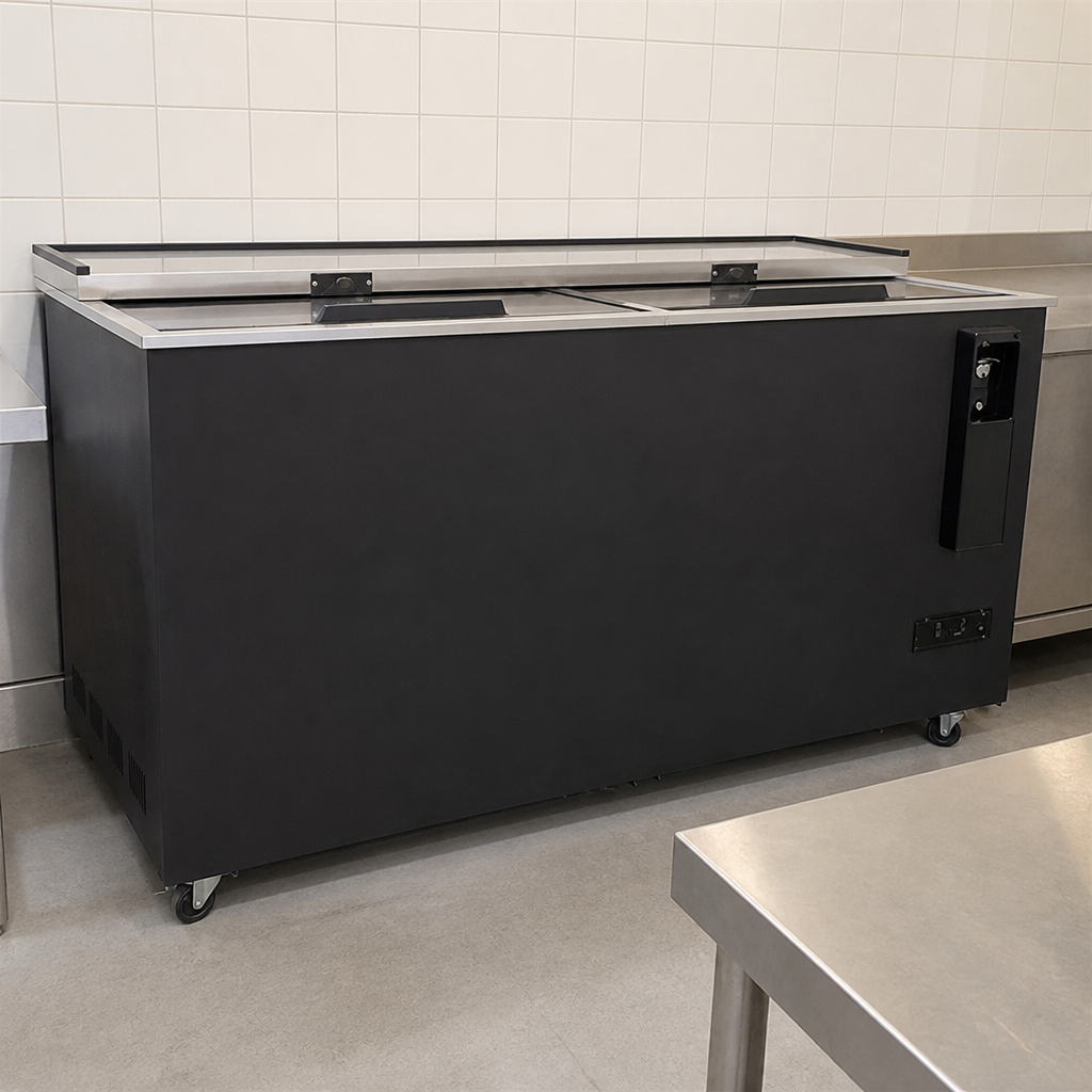 Commercial Bottle Well 417Ltr Top Loading Bar Refrigerator