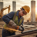 Premium Safety Glasses with Anti-Scratch and Anti-Mist Polycarbonate Lens, Integrated Side Shields and Flexible Temples