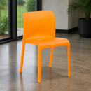 Commercial Canteen Seating Deep Orange 2 Pack 780x480x500mm
