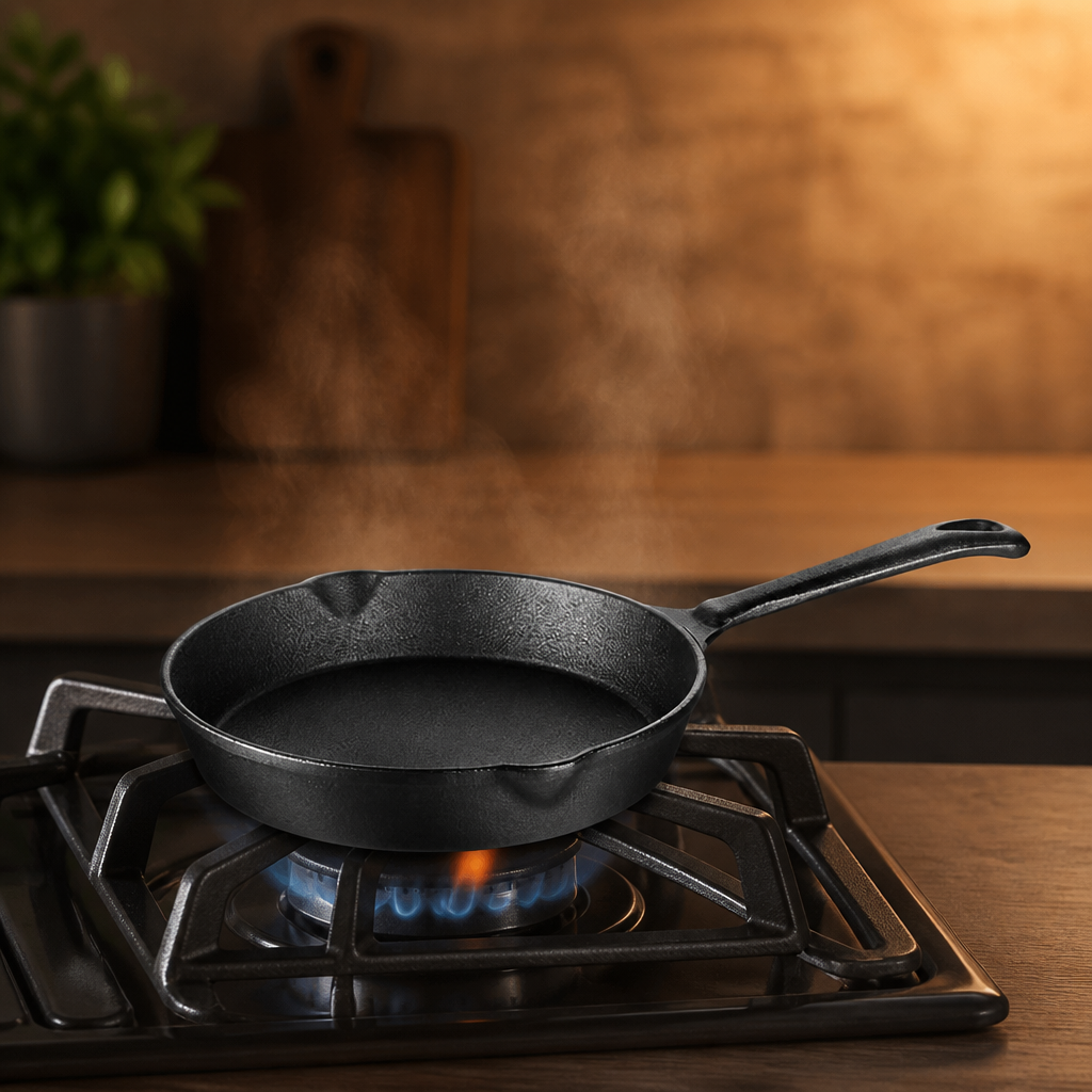 20cm Commercial Cast Iron Skillet Pan for frying and searing