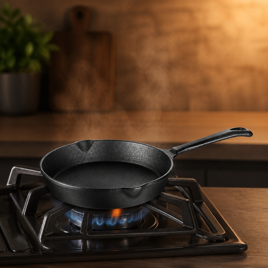 20cm Commercial Cast Iron Skillet Pan for Frying and Searing