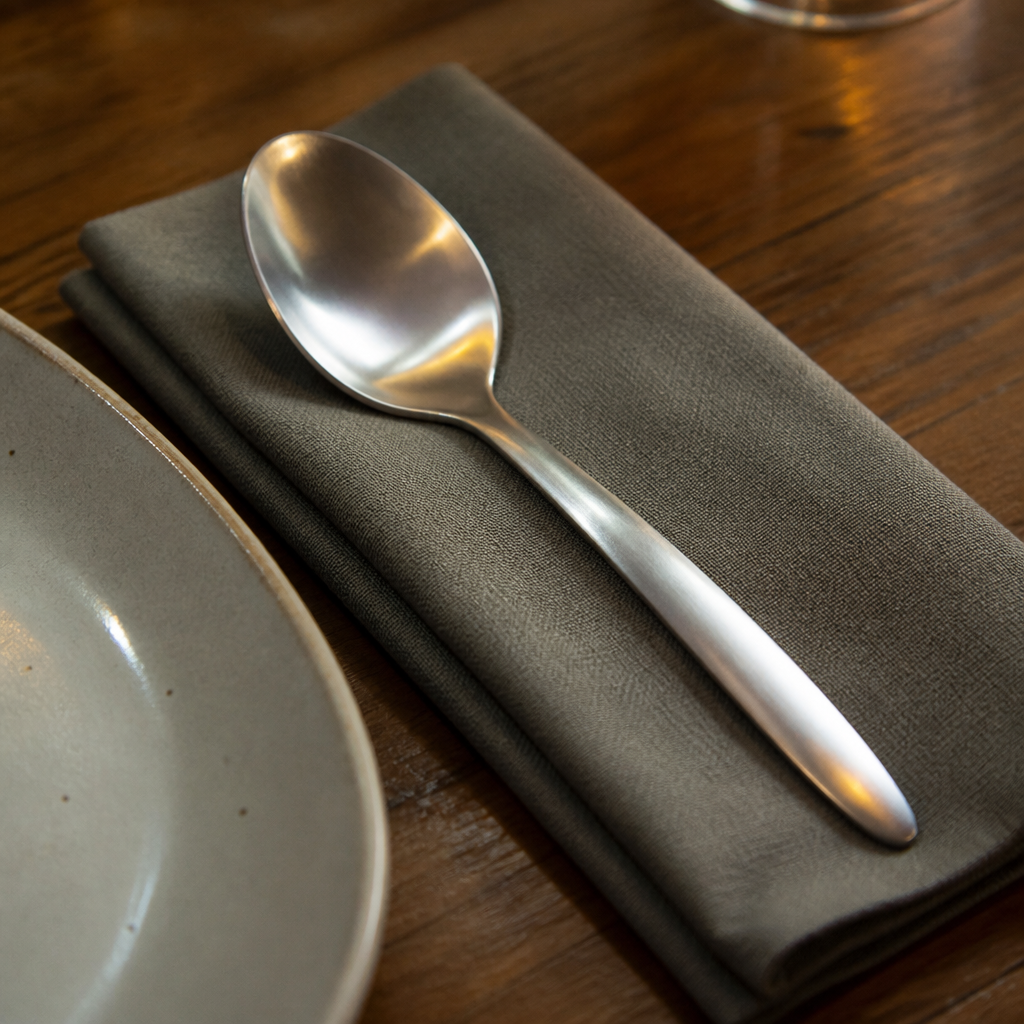 Commercial stainless steel soup spoons 12 pack 168mm