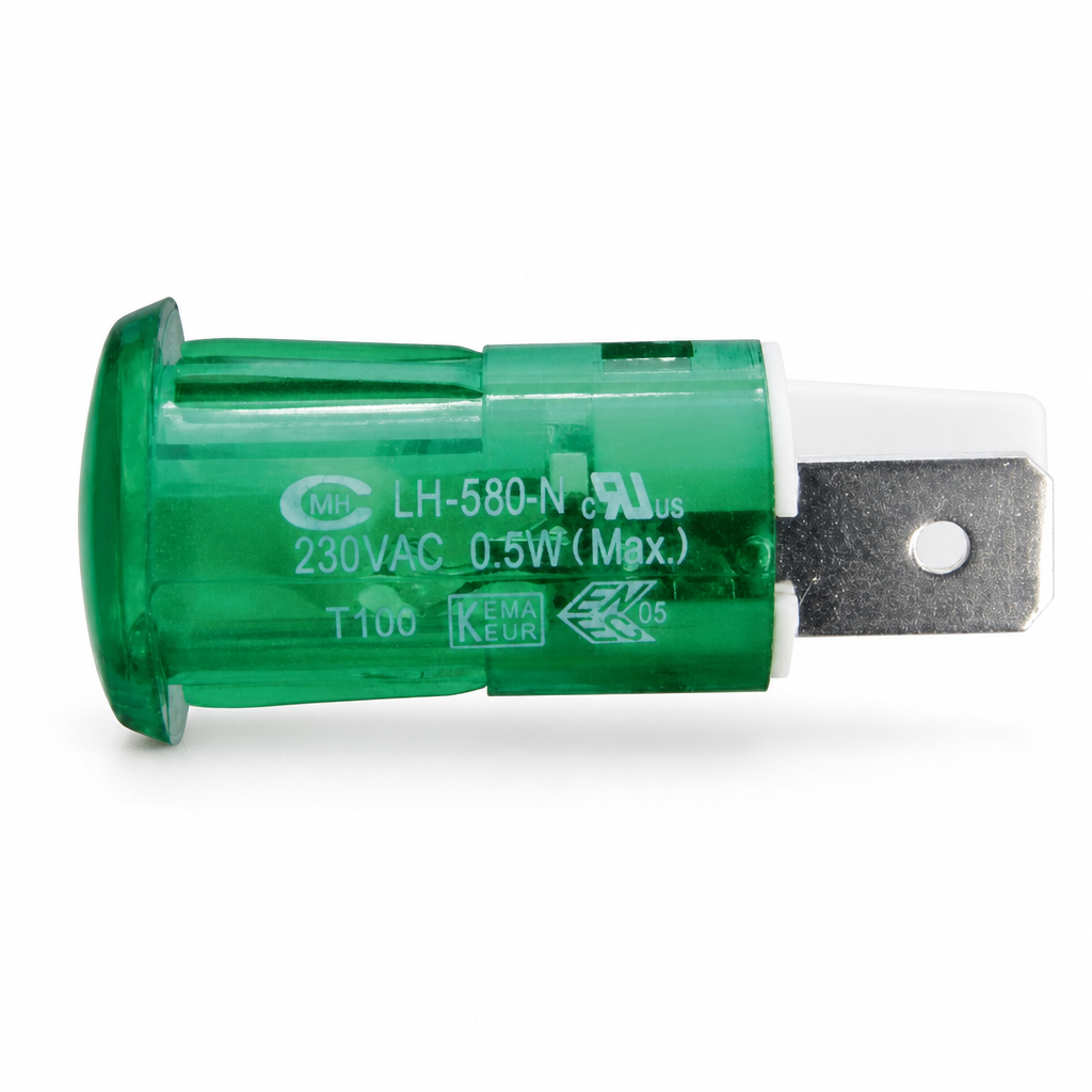 Commercial Green Indicator Light for Grill Equipment