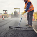 Premium Heavy Duty 16 Teeth Asphalt and Tarmac Rake with 48" Eco Handle for Effective Surface Preparation