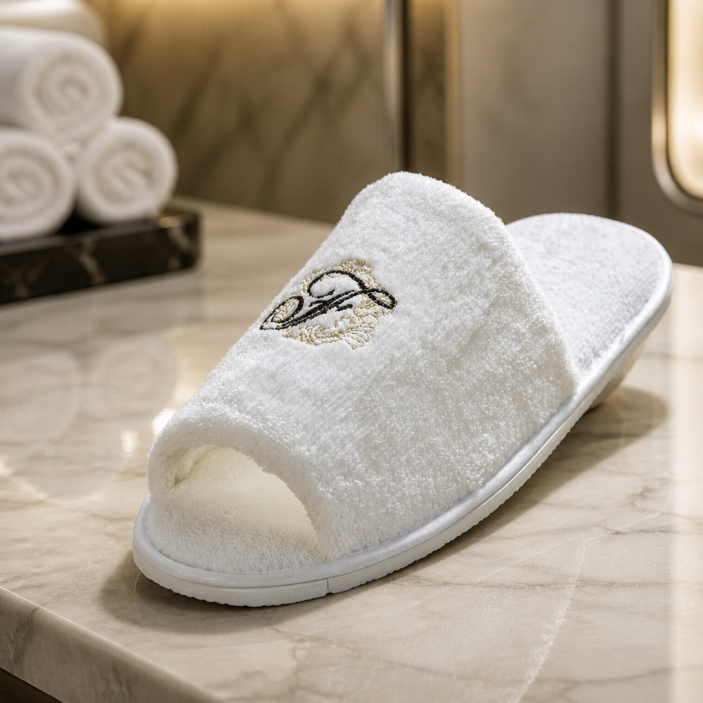 Luxury Velour Cotton Spa Slippers in one size fits all