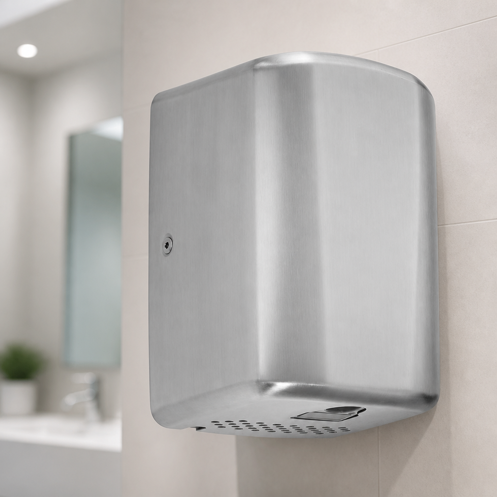 Commercial Hand Dryer Brushed Satin Finish 260mm High
