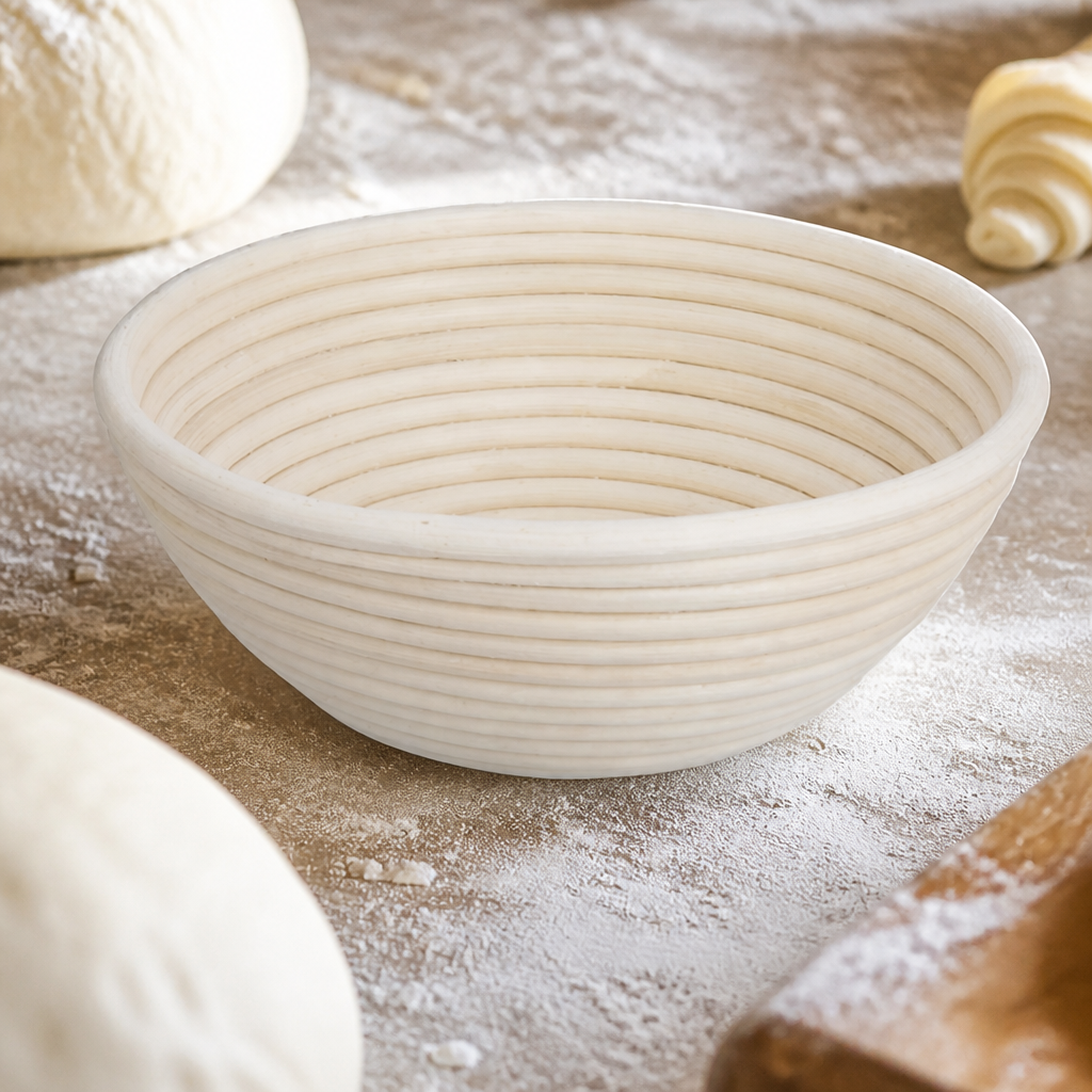 Commercial Rattan Proving Basket 220x80mm for bread making