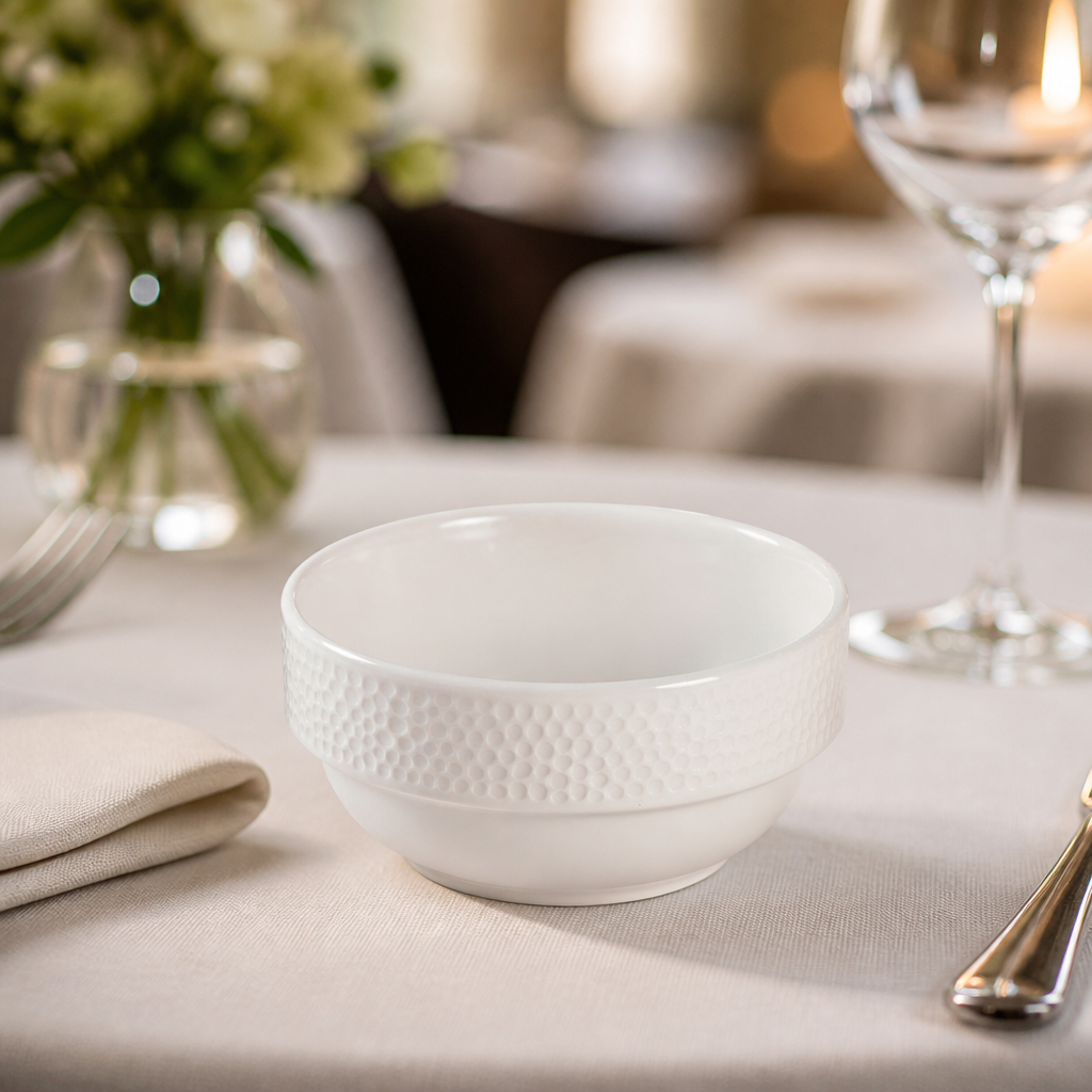 Commercial Consomme Bowls 12.5oz Dappled Finish 6 Pack