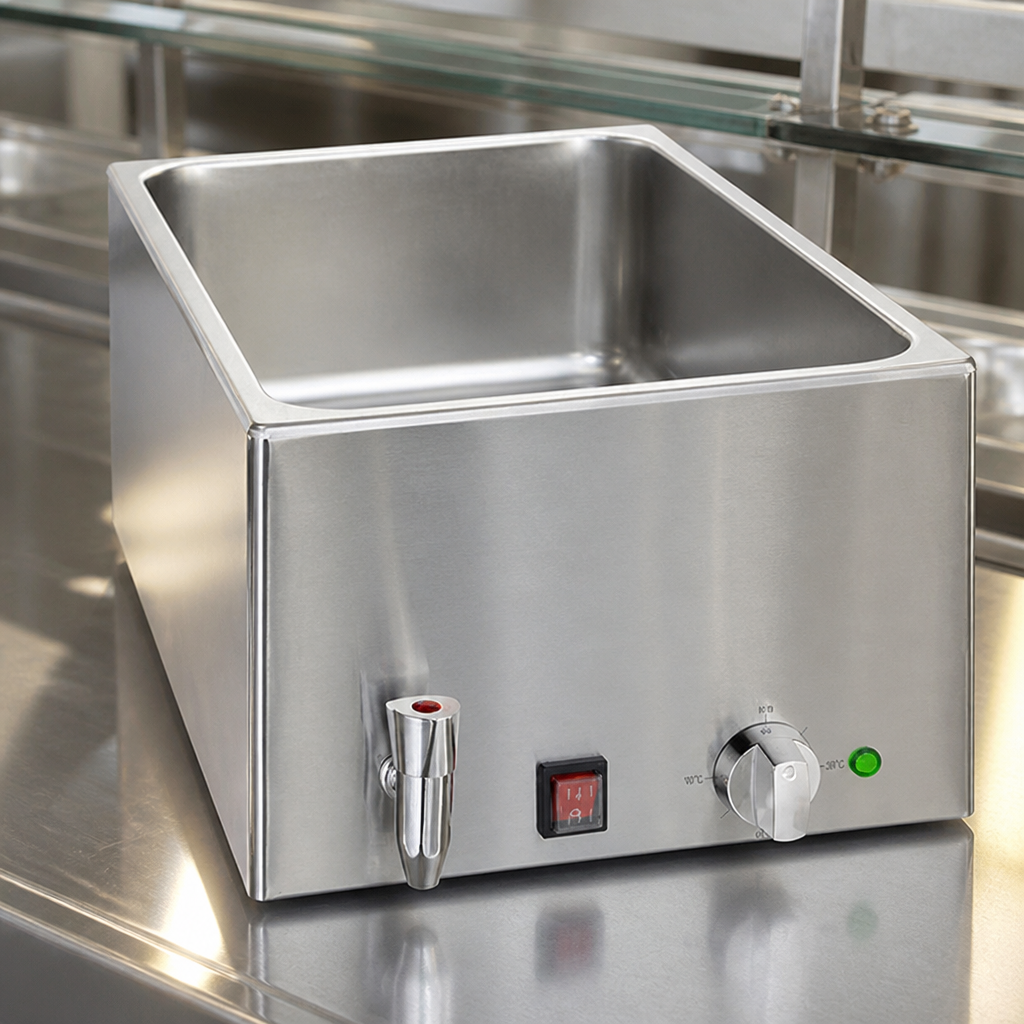 Commercial Bain Marie with Drain Tap 21Ltr Capacity
