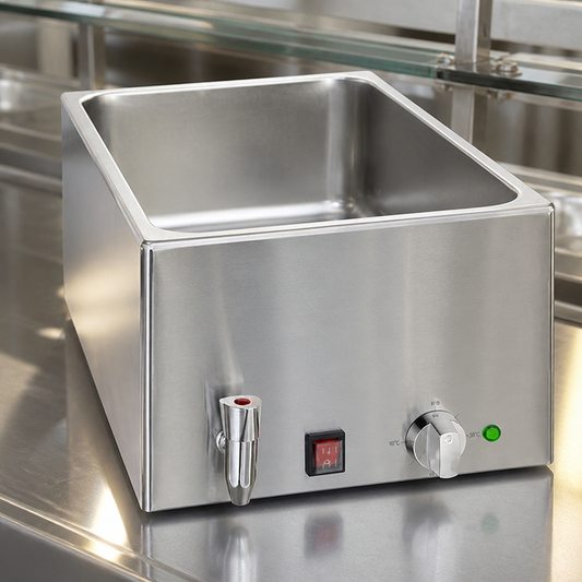 Commercial Bain Marie with Drain Tap 21Ltr Capacity