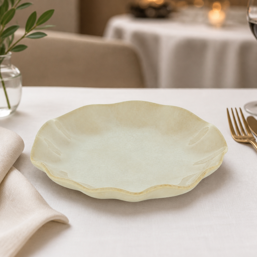 Commercial Stoneware Plates 160mm Yellow 6 Pack for Catering
