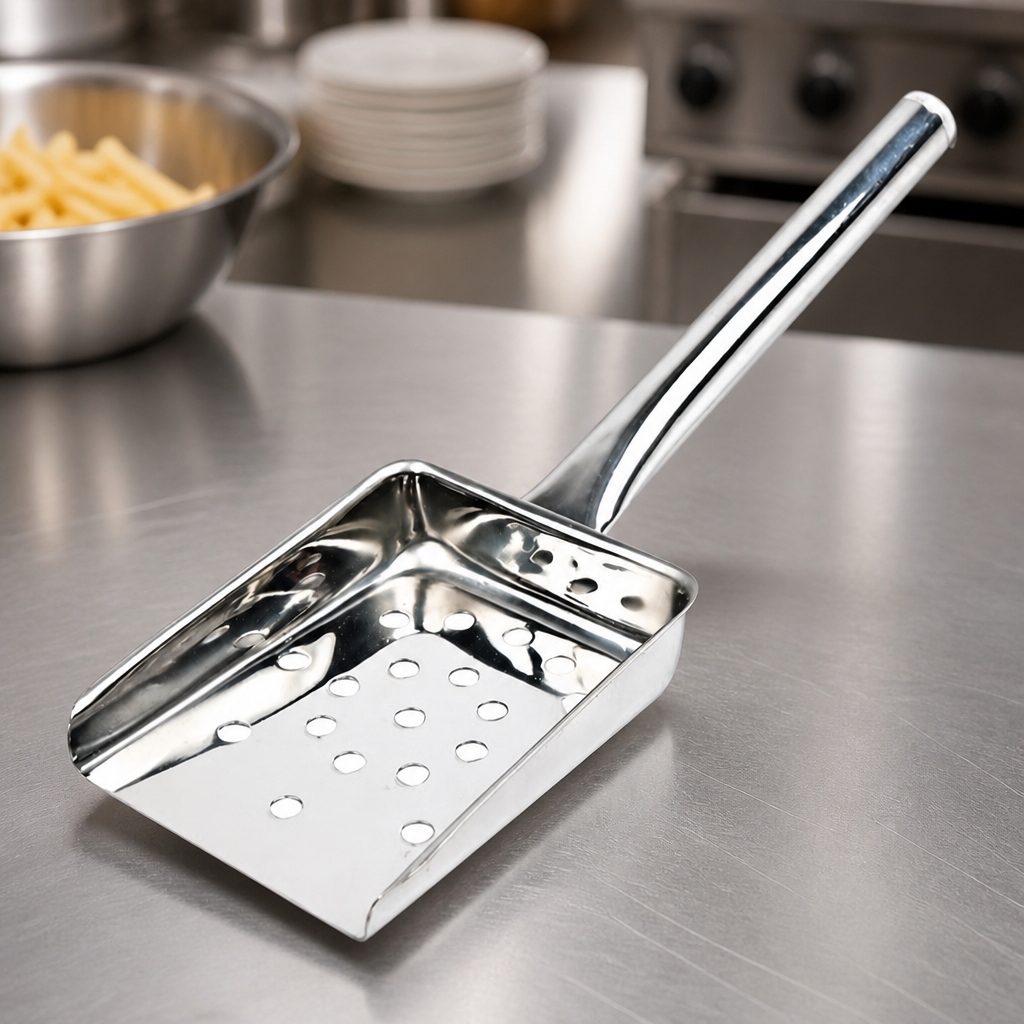 Stainless Steel Commercial Chip Scoop 255mm Length