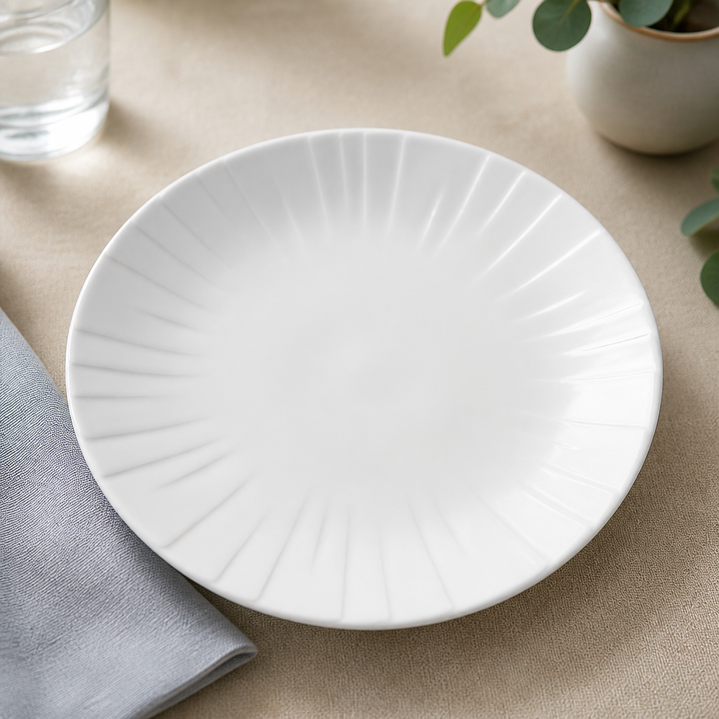 Commercial Coupe Plates 230mm - Stackable 12 Pack