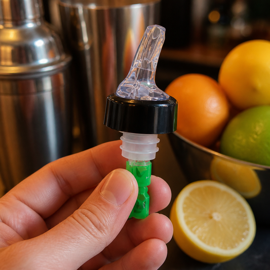 Clear Quick Shot Spirit and Juice Pourers 35ml 12 Pack