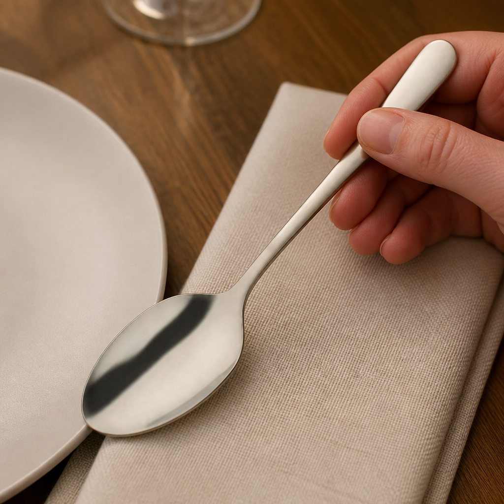 Commercial Dessert Spoons Champagne Finish 12 Pack