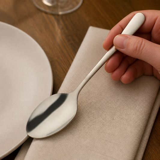 Commercial Dessert Spoons Champagne Finish 12 Pack