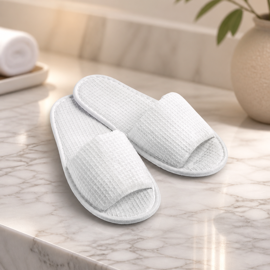 Commercial Open Toe Cotton Flip Flops for spa and use