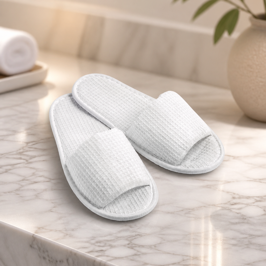 Commercial Open Toe Cotton Flip Flops for Spa and Use