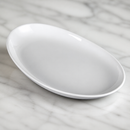 Commercial Deep Oval Serving Plates 304mm Porcelain 4 Pack