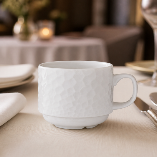 Commercial Stacking Cups 212.5ml for hospitality, 36 pack