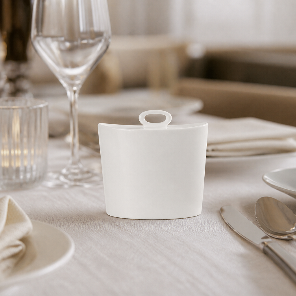 Commercial Oval Covered Sugar Bowls 171ml - 6 Pack