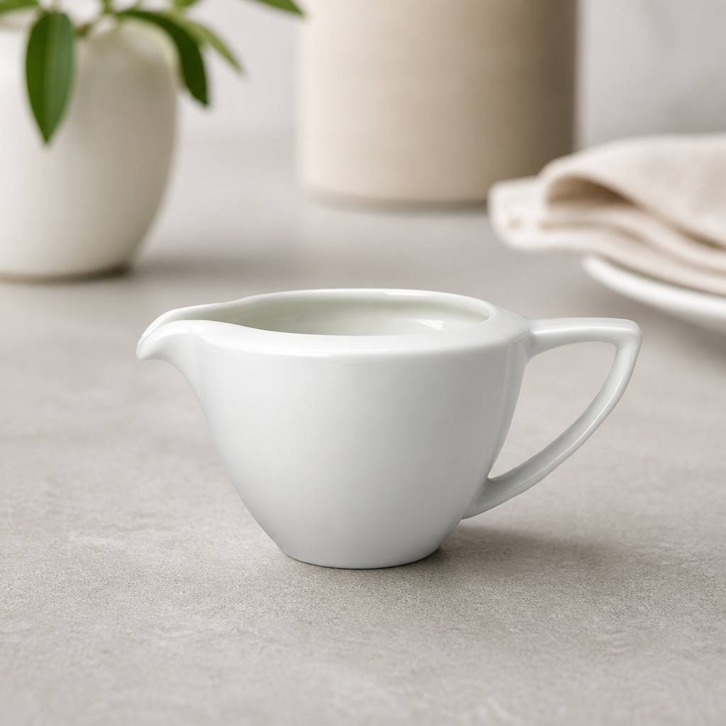 Commercial 142ml Cream Milk Jugs Set of 4 for Catering