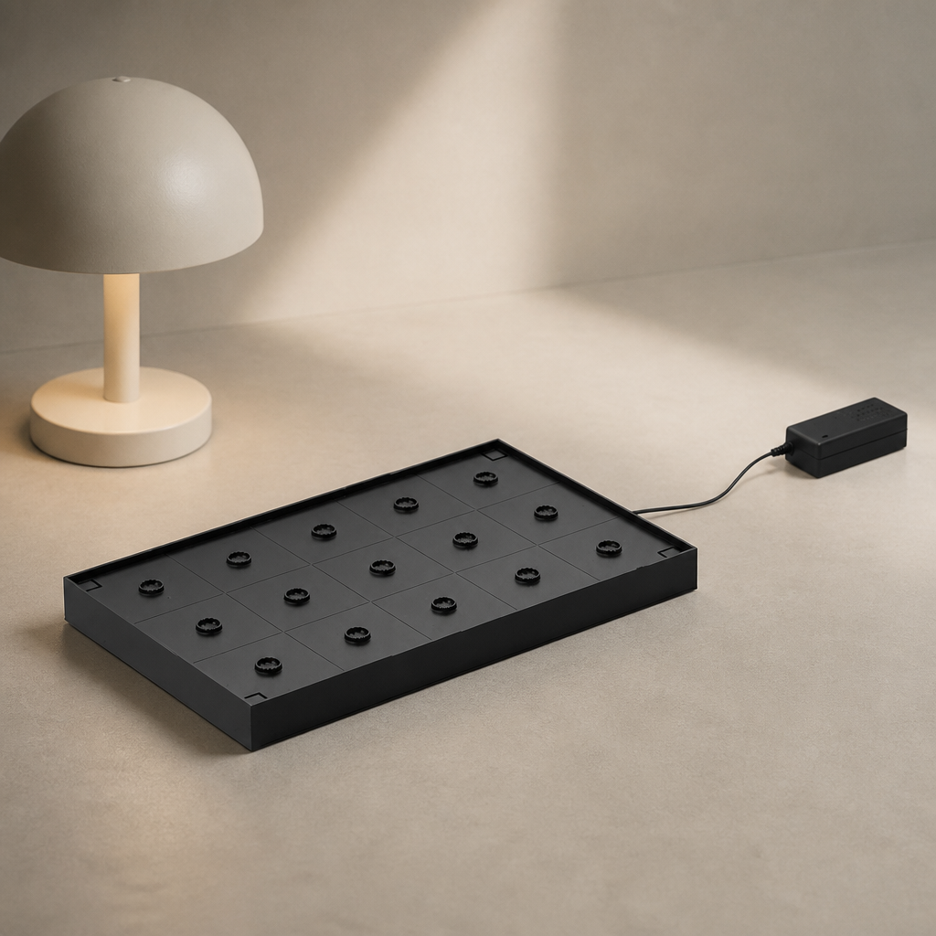 Commercial Charging Shelf for 15 Micro Lamps - 3 Pack