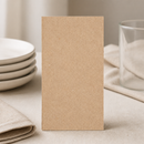 Commercial Recyclable Brown Paper Napkins 33x33cm 2ply 2000 Pack