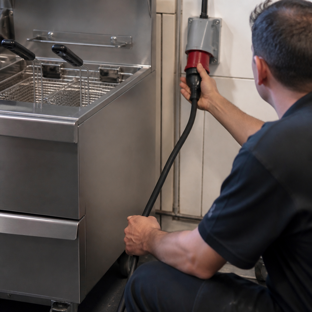 Commercial Twin Tank Freestanding Fryer Installation Service