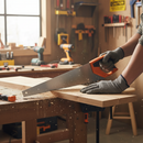 Premium Handsaw 20" with Water-Based Lacquer Blade Treatment and Ergonomic Soft-Grip Handle for Enhanced Comfort