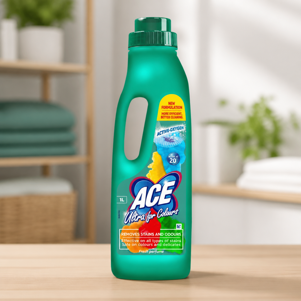 Laundry Bleach 1L - Commercial Stain Remover for All Fabrics