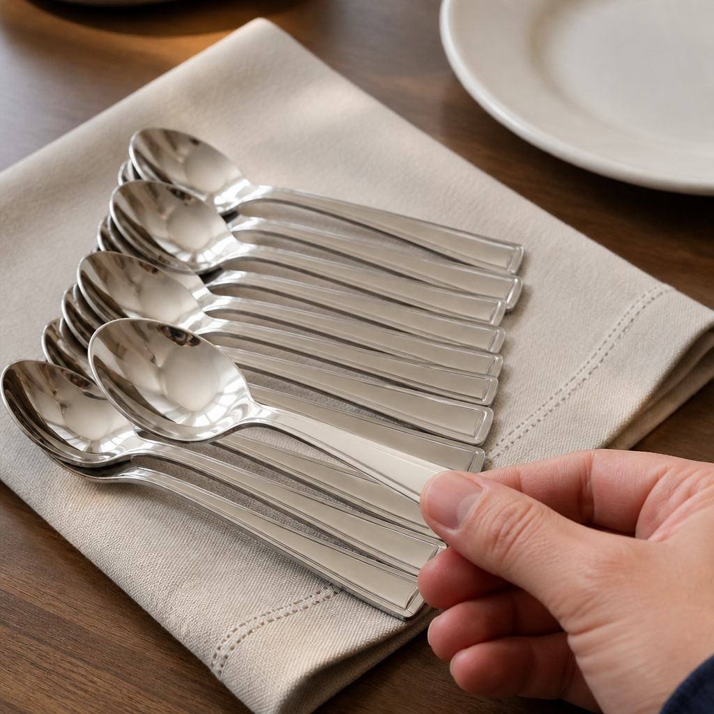 Commercial Stainless Steel Coffee Spoon 12 Pack 115mm