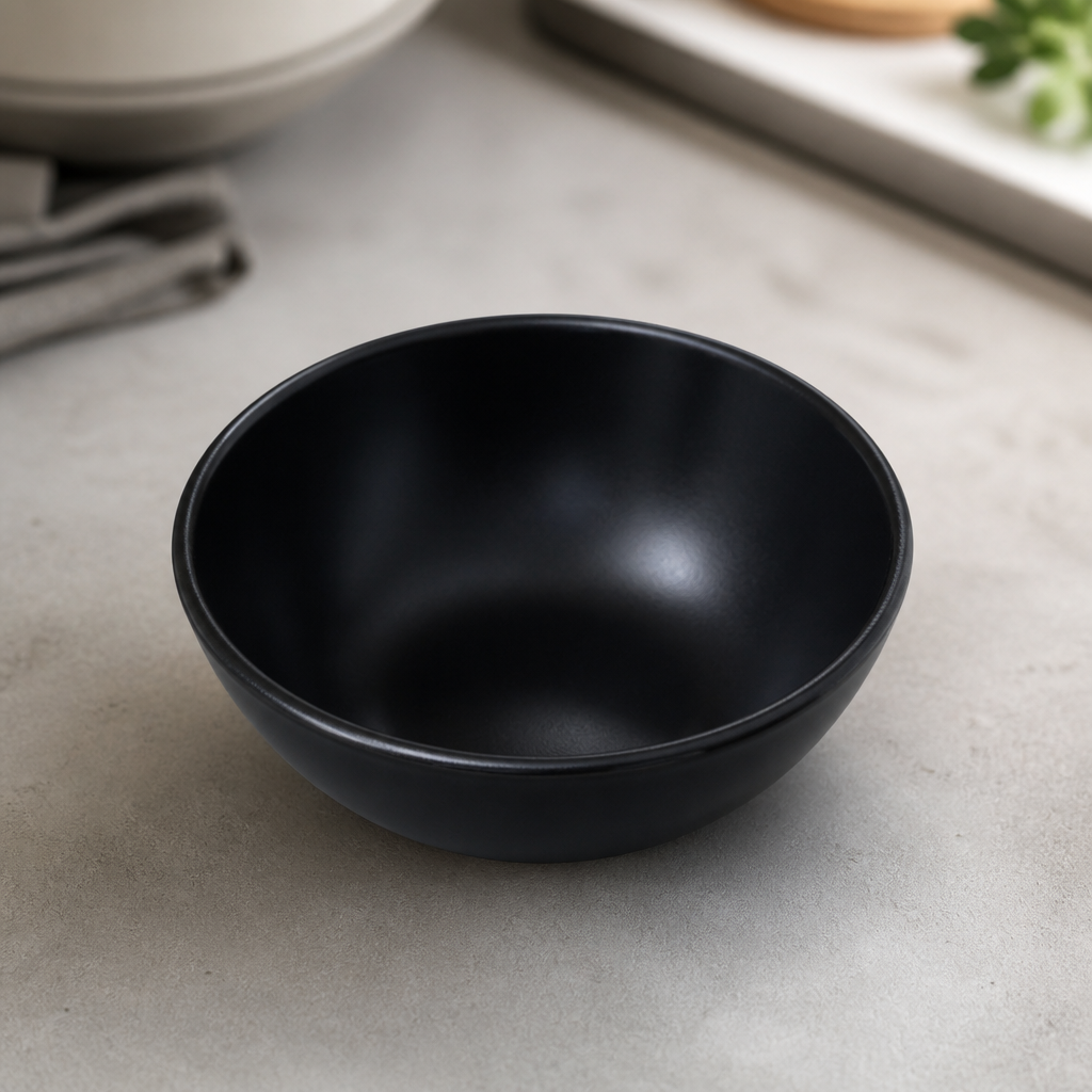 Commercial Stoneware Rice Bowls 200ml 105mm 6 Pack