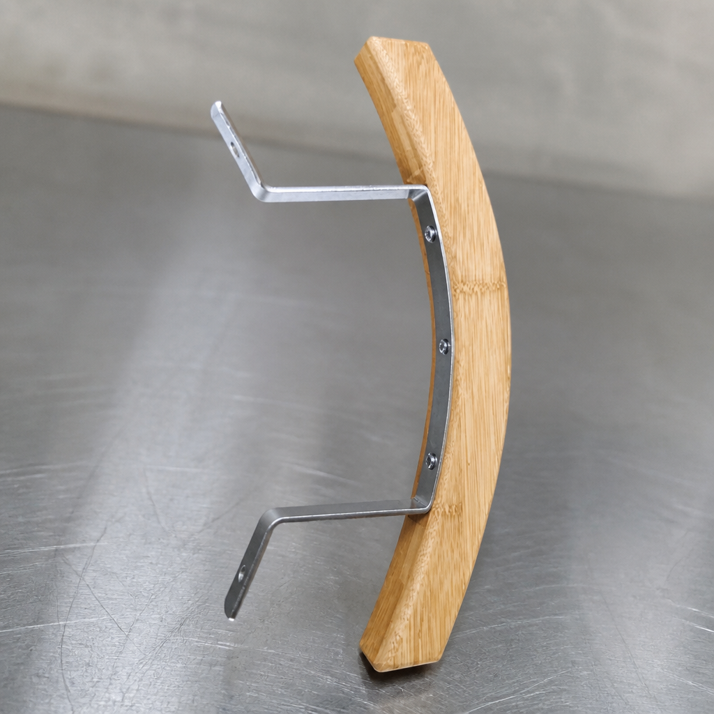 Bamboo handle for commercial barbecue grill parts, 290mm width