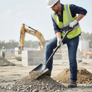 Professional Heavy Duty All Steel No2 Square Mouth Shovel with Solid Forged Head and Durable Metal Shaft