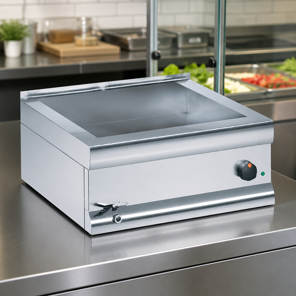 Commercial Bain Marie Base Unit for 6 x 1/4 GN Containers