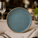 Commercial Stack Plates Blue 165mm Dishwasher Safe 12 Pack