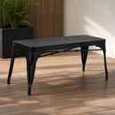 Commercial Metal Benches Black 1000mm - 2 Pack