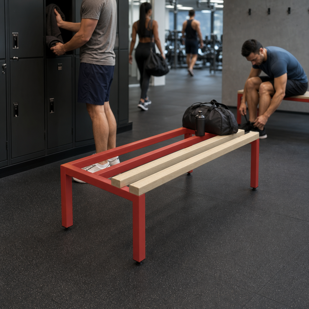 Changing Room Bench and Locker Seat Stands 300-1200mm Wide
