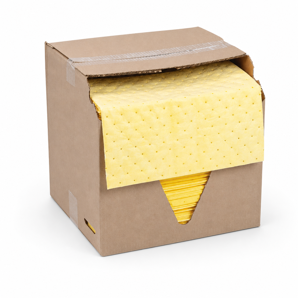 Chemical Spill Absorbent Cloths in Light and Heavy Grades