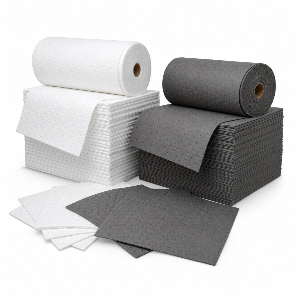Chemical Spill Absorbent Cloths in Light and Heavy Grades