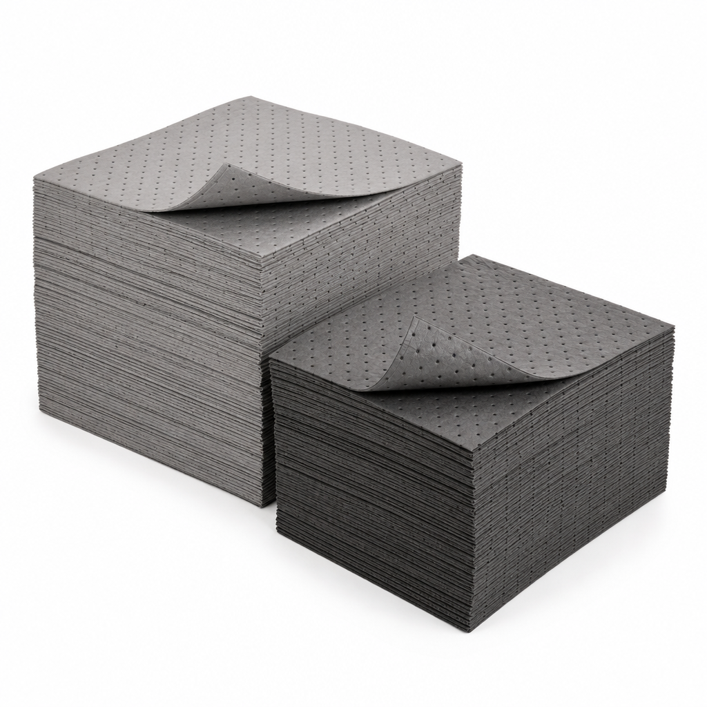 Chemical Spill Absorbent Sheets with Light or Heavy Capacity