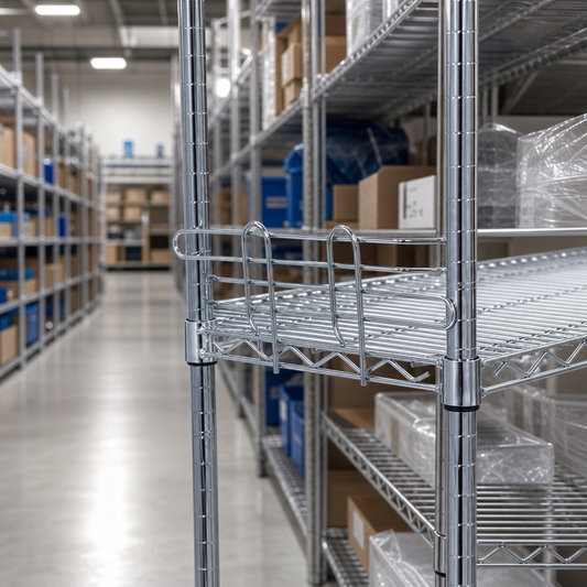 Chrome Wire Shelving Front Edges