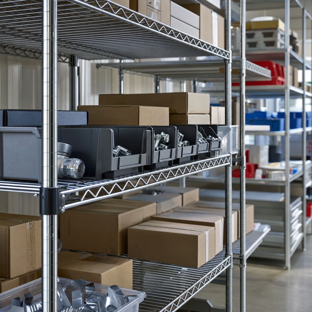 Chrome Wire Shelving Front Edges