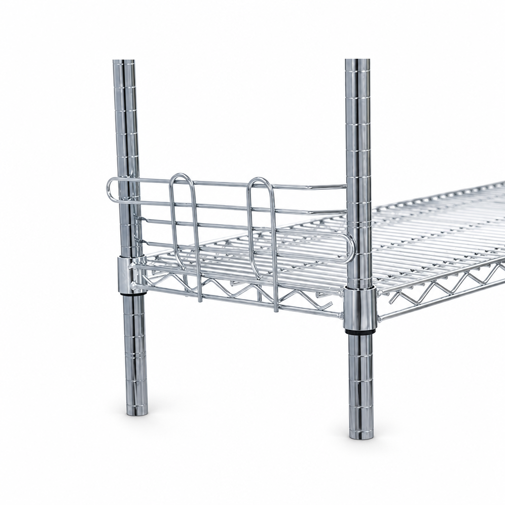 Chrome Wire Shelving Front Edges