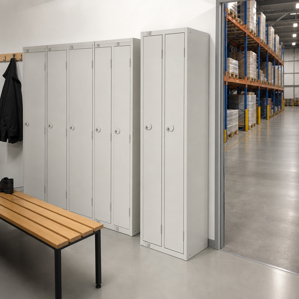 Clean and Dirty Metal Locker Bundle with Nested Pair
