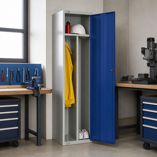 Clean and Dirty Metal Locker with Antibacterial Coating