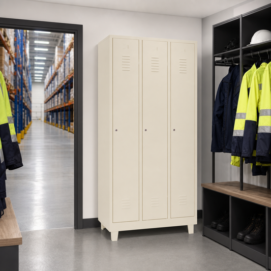 Clean and Dirty Metal Storage Lockers on Feet, 1–4 Columns